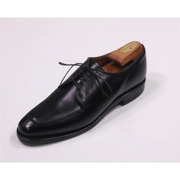 Allen Edmonds Delray Black Split Toe Leather Oxford Dress Shoes 9 A New! - Picture 1 of 12